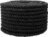 vidaXL Katoenen touw 24 mm 25 m zwart 100% katoen
