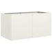 VidaXL Plantenbak Staal Wit 80x40x40 cm