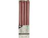Conpax Candles Dinerkaarsen/kandelaarkaarsen Nordic - 8x stuks - koper bruin - 7 branduren - 25 cm