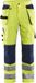 Blåkläder Werkbroek High Vis met ventilatie 1565-1811 - High Vis Geel/Marineblauw - D96