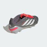 adidas Predator Elite Fold-over Tongue Fg Finishers Steel - Zilver/wit/helder Rood Kids - Natuurgras (Fg), maat 33½