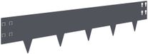 vidaXL Bordure de pelouse Acier Anthracite 100 x 20 cm (50 pièces)