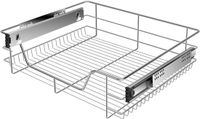 KESSER® Keukenlade / Telescopische lade / Keukenkast / Mand uittrekbaar / Kast uittrekbaar / Volledig uittrekbaar / Lade - 1x 60cm - Zilver