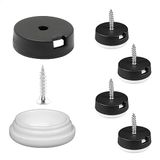 Wagner QuickClick® kunststof glijders, meubelglijders, stoelglijders, set van 4 om vast te schroeven, 4 x basis + schroef + glijinzet verwisselbaar, kunststof Extreme, diameter Ø 20 mm, Made in DE