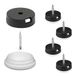 Wagner QuickClick® kunststof glijders, meubelglijders, stoelglijders, set van 4 om vast te schroeven, 4 x basis + schroef + glijinzet verwisselbaar, kunststof Extreme, diameter Ø 20 mm, Made in DE