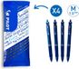 Pilot Acroball Medium 1 mm balpen - Pak van 4 - Blauw