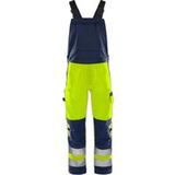 Fristads High vis Green amerikaanse overall klasse 2 1030 GLPU - Hi-Vis geel/marineblauw - D84