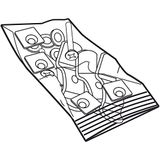SHAD d1b37bor schroefmateriaal platine/grill voor kist SH37, zwart