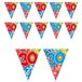 Folat Leeftijd vlaggenlijn / slinger - 3x - 30 jaar - 3 meter - verjaardag feest versiering - mini vlaggetjes
