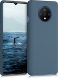 kwmobile telefoonhoesje geschikt voor OnePlus 7T - Hoesje met siliconen coating - Smartphone case in leisteen