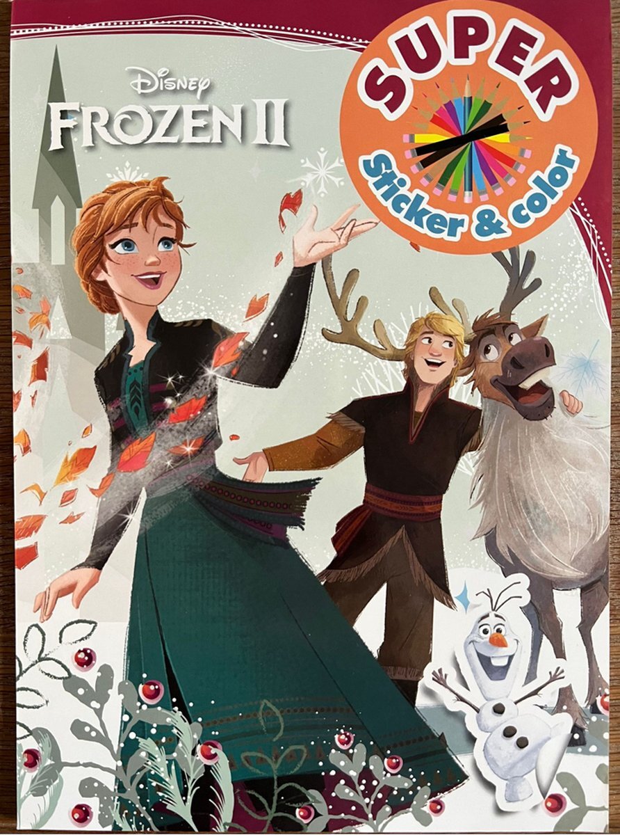 Bsn Frozen disney kleurboek met stickers