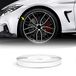 Refractieve 4R Quattroerre.it 10300 Wieltrim Reflecterende plakstrips voor autovelgen, wit, 5 mm x 6 m