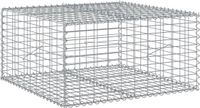 vidaXL Schanskorf - 100x100x50 cm - Gegalvaniseerd Metaal - Zilver