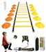 Entraîneur de football Kick trainer solo Échelle d'agilité 6 mètres 12 cônes Avec sac de transport