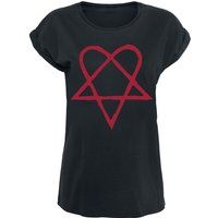 HIM T-shirt - Dark Red Heartagram - S tot 5XL - voor Vrouwen - zwart