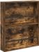 vidaXL - Tijdschriftenrek - Gerookt eiken - 60 x 12 x 70 cm - Bewerkt hout