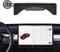 Bol Support de téléphone pour console centrale pour Tesla Model 3 et Model Y - Support de téléphone magnétique et boîte de rangement pour lunettes de soleil - Noir