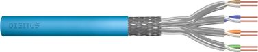 Digitus installatiekabel voor telecommunicatie, Cat.6A, S/FTP, Eca, koperen kern, AWG 23/1, LSOH, 50 meter, blauw, afgeschermd