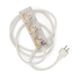 Pedestal Power Bar 5 m met magnetische bodem (transparant) praktische elegante stekkerdoos met 3 stopcontacten Power Strip 3-weg