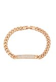 NAEMI Armband 14 karaat goud Zirkonia Rosé 19 cm