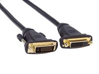 PremiumCord Kpdvimf3 Verlengkabel, 3 m, dual-link, DVI-D (24 + 1) bus naar stekker, digitaal, Full HD 1080P 60Hz, kleur zwart, 3 m