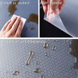 Sans marque Revêtement d'étagère Tapis de tiroir de cuisine, doublures de réfrigérateur EVA non adhésives avec napperons de table de réfrigérateur durables imperméables pour armoire, doublure de tiroir (Transparent, 60x500cm)