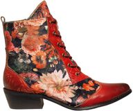 Laura Vita Hicnio 29 Rouge Veterboots Vrouwen Leer/Textiel Rood