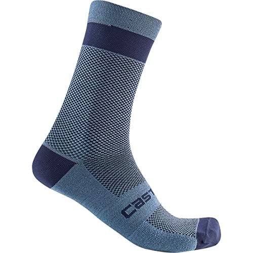 Castelli 4521553 ALPHA 18 Sokken Unisex - Volwassenen STEEL BLUE S/M