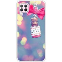 P40 Lite Love noeud rose bedrukt siliconen hoesje