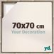 yd Cadre photo 70x70 cm chêne Sonoma