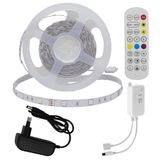 Brightium 5050 RGB-ledstripset, 30 leds, IP20, met adapter, bluetooth voor muziek en afstandsbediening DC 12 V, ideaal voor ruimtes en feestjes.