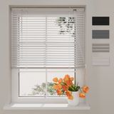 Raamdecoratie.com Stores horizontales en aluminium Easy - 25 mm - Blanc - 60 x 175