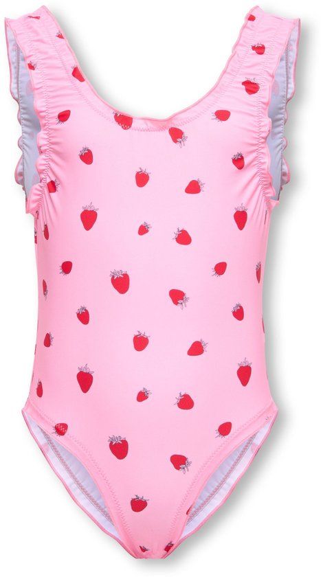 ONLY KIDS ONLY Zwempak KMGSUMMER Romance Rose Gestipt Mouwloos Ronde hals
