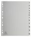 Exacompta - ref. 2912E - Grijze gerecycleerde polypropyleen tabbladen met 12 numerieke bedrukte tabs van 1 tot 12 - Formaat A4 Maxi - Afmetingen: 24,5 x 29,7 cm - Blauer Engel gecertificeerd
