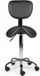 Office Dromerio Ergonomische Zadelkruk met Rugleuning Zwart op Wielen Standaard (50-68cm)