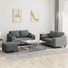 Maison Exclusive ensemble de canapé 3 pièces avec coussins, gris foncé, tissu