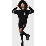 Killstar Gothic Midi-jurk Bitter Morelle Jupmer jurk voor Vrouwen zwart