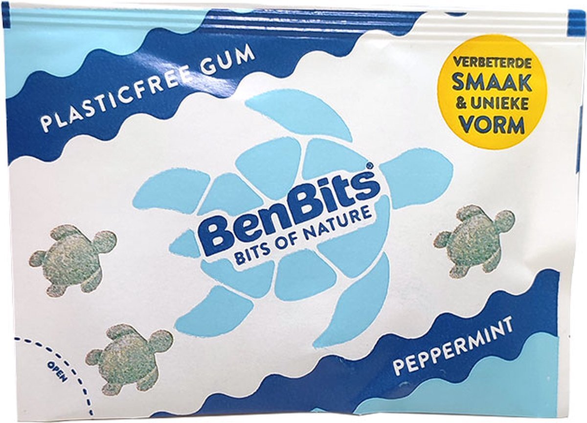 BenBits Kauwgom - Plasticvrij - Peppermint - 1 zakje Peppermint