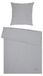 Ensemble de draps aspect lin, 155x220 cm, 2 pièces, gris