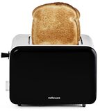 Mellerware Crispy Toaster - Black - 2 Slots - Reheat & Defrost