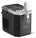 Machine à glace électrique, 12 kg/24h - Modèle de table, 1,2 litre - Glace rapide : 6-8 minutes - Glaçons ronds - Nettoyage automatique - Convient pour la maison et le camping - Noir