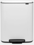 Brabantia Bo Pedal Bin - 60 Litre - White