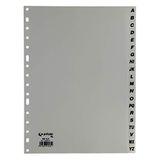 Documentenhouder AlfABETICO Documentenhouder A4 16 doppen van PP grijs XS voor ringband 25 stuks