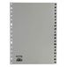 Documentenhouder AlfABETICO Documentenhouder A4 16 doppen van PP grijs XS voor ringband 25 stuks