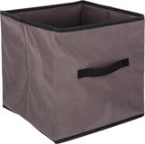 5five Opbergmand/kastmand - 29 liter - taupe - 31 x 31 x 31 cm