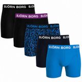 Björn Borg Bjorn Borg Boxershorts Cotton Stretch 5-Pack Blauw/Print