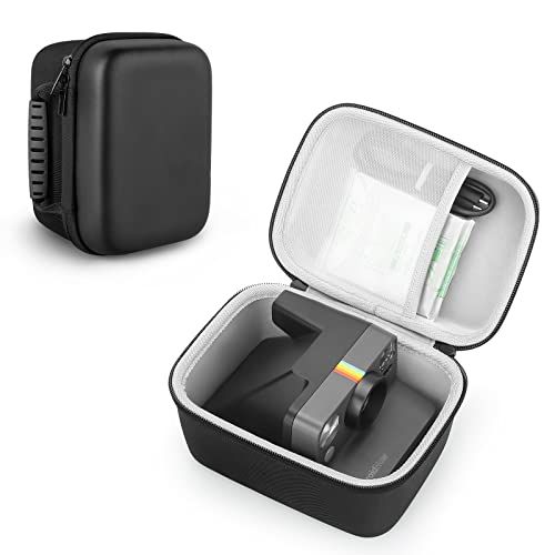 Fromsky Beschermhoes voor Polaroid Originals OneStep 9010/9015, Onestep 2 VF 9020, Now 9027, harde schaal, met spons, opbergtas (zwart)