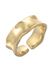 Elli Ring dames band breed open organisch goudkleurig, 54 EU, Messing, Geen edelsteen