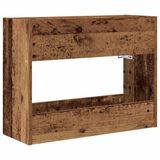 vidaXL - Opslaghaak - & - Rek - Oudhout - 65 - x - 24 - x - 50 - cm - Bewerkt - hout