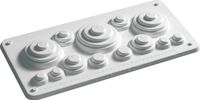 Hager Verdelers IP44 toebehoren Invoerplaat sparing kast/lessenaar